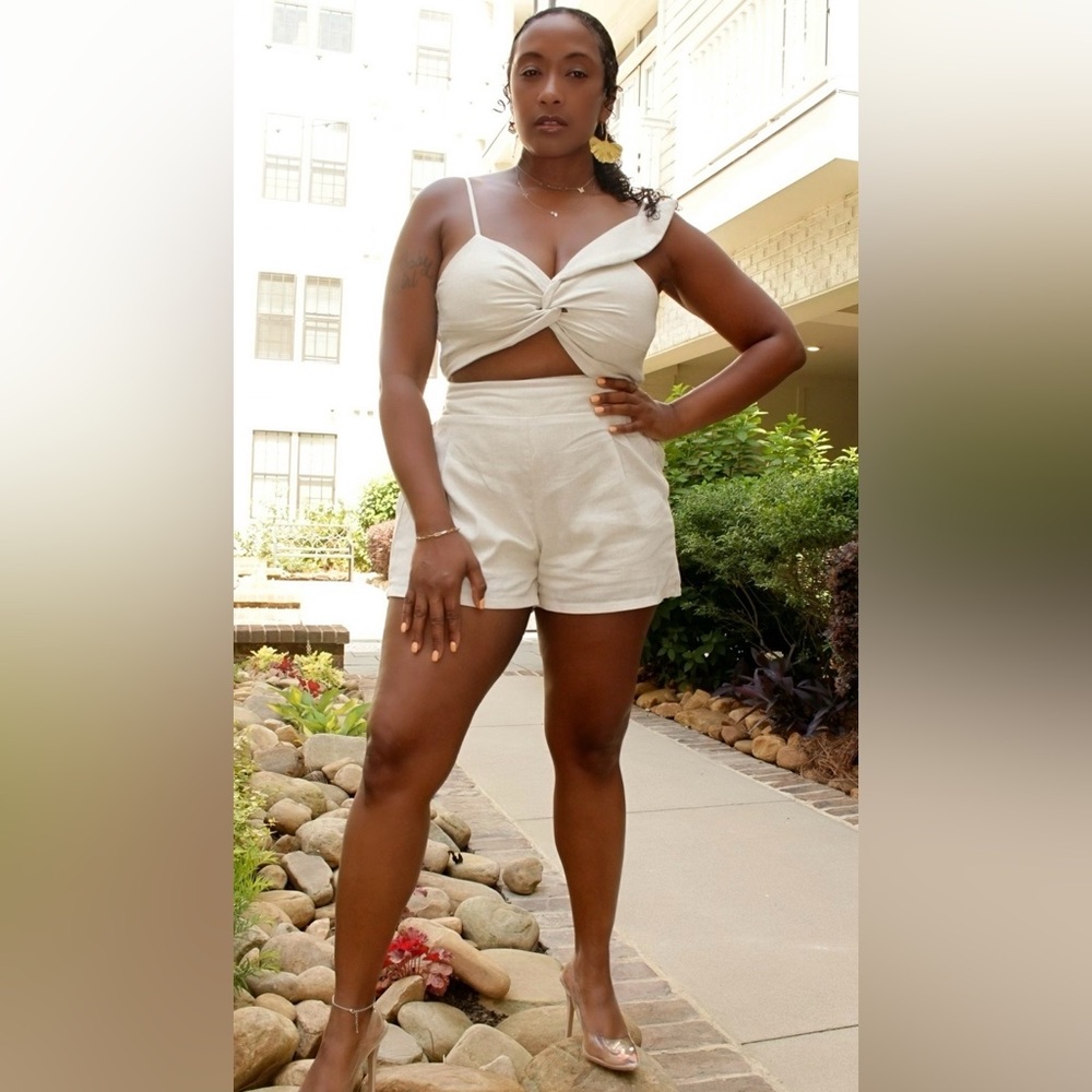 Magnolia High-Waist Cream Summer Sets